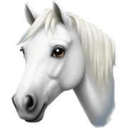 white horse sticker