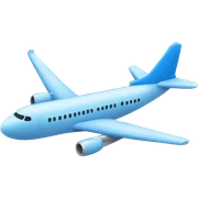 airplane blue sticker