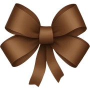 Brown ribbon  sticker