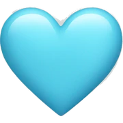 Baby blue heart sticker