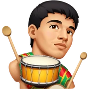 Festive Drummer sticker