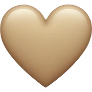 Neutral heart sticker