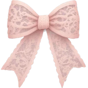 pale pink lace bow  sticker