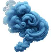 Blue smoke sticker