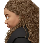 profile portrait of girl sticker