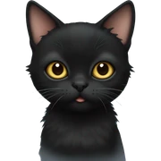 Black munchkin cat sticker