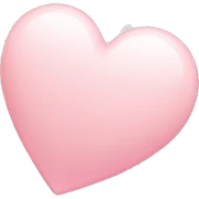 Light pink heart  sticker