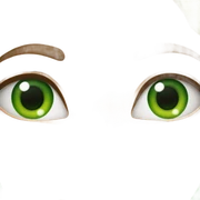 Green eyes sticker