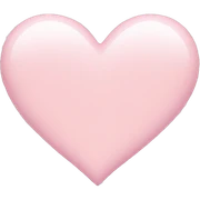 Light pink heart  sticker