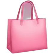 Pink shopper bag sticker
