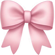 Light pink bow sticker