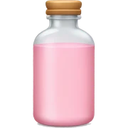 Pale pink medicine bottle sticker