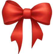 Red bow sticker