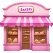 bakery in color pink sticker