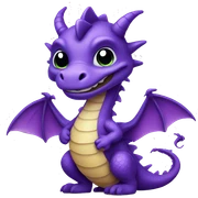 violet dragon sticker