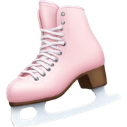 pastel pink ice skates sticker