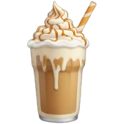 caramel milkshake sticker