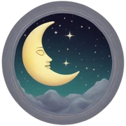 Tarot-the moon sticker