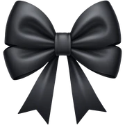 black bow sticker