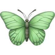 Sage green butterfly  sticker