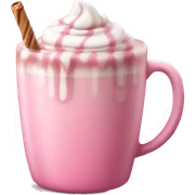 Pink hot chocolate  sticker