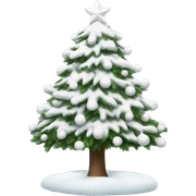 White Christmas tree  sticker