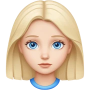 Blue eyed girl sticker