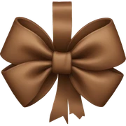 Brown Bow sticker