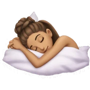 Ariana Grande sleeping sticker