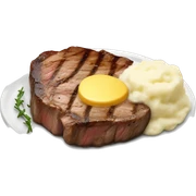 steak with mashed potato’s  sticker
