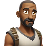 fortnite character with a quandale dingle nose sticker
