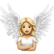heart with angel wings sticker