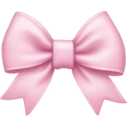 Baby pink bow sticker