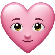 pink heart  sticker