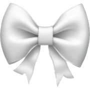 White bow sticker