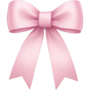 light pink ribbon bow sticker
