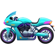Neon motorcycle sticker