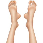 Feet and feet and toes  sticker
