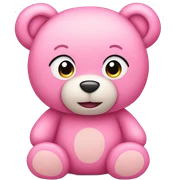 pink teddy bear sticker