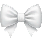 white bow sticker