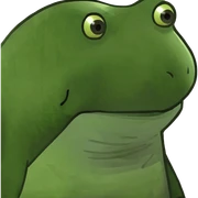 Bufo with hair sticker