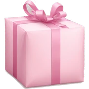 light pink package sticker