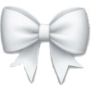 A white bow sticker