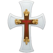 dominican cross sticker
