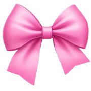 pink bow sticker