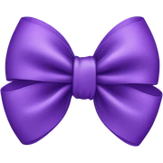 purple bow sticker