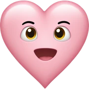 Light pink heart  sticker