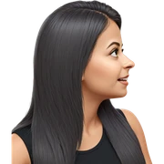 realistic portrait of girl sticker