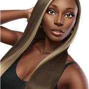 realistic portrait of dark-skinned girl sticker
