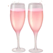 Pink champagne  sticker